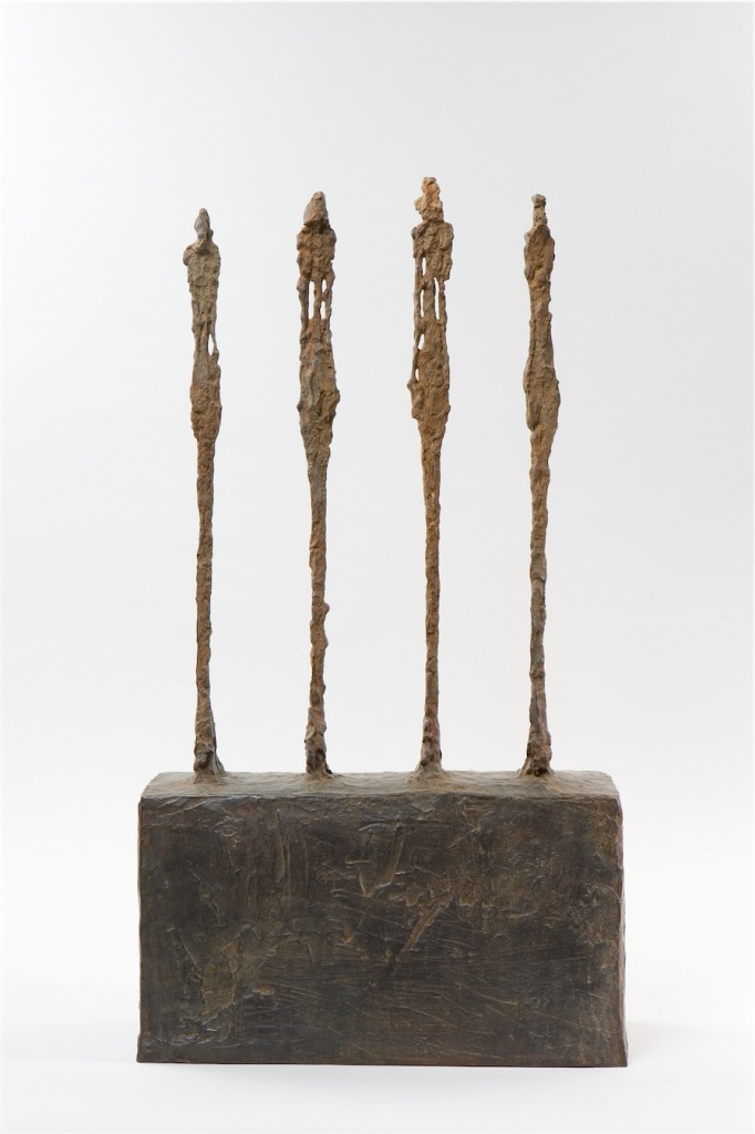 Alberto Giacometti, Quattro donne su piedistallo, 1950. Parigi, Fondazione Giacometti. Courtesy GAM Milano.