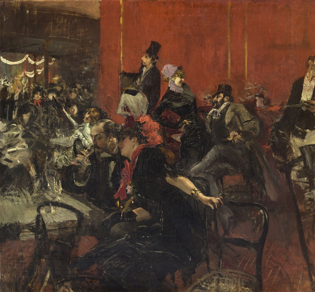 Festa al Moulin Rouge, olio su tela, Giovanni Boldini (1842-1931), MusÈe d'Orsay, ParigiBoldini, Giovanni1889Francia - Parigi, MusÈe d'Orsay