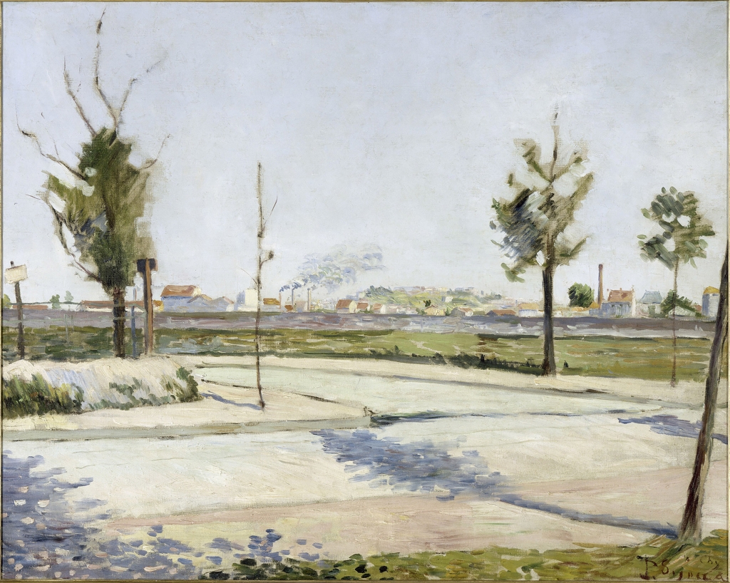 Paul Signac, La Route de Gennevilliers: sobborgo di Parigi, Parigi, Musèe d'Orsay, 1883. 